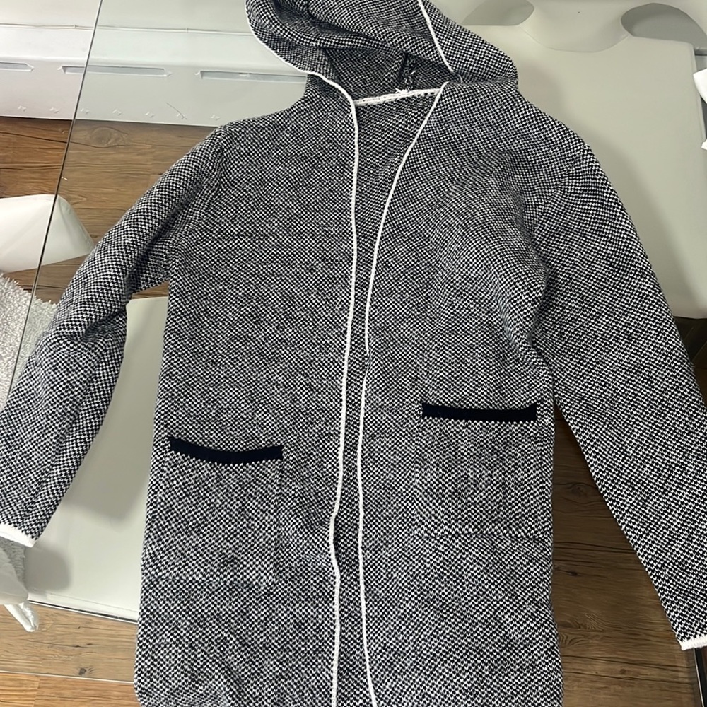 Grey knitted sweater